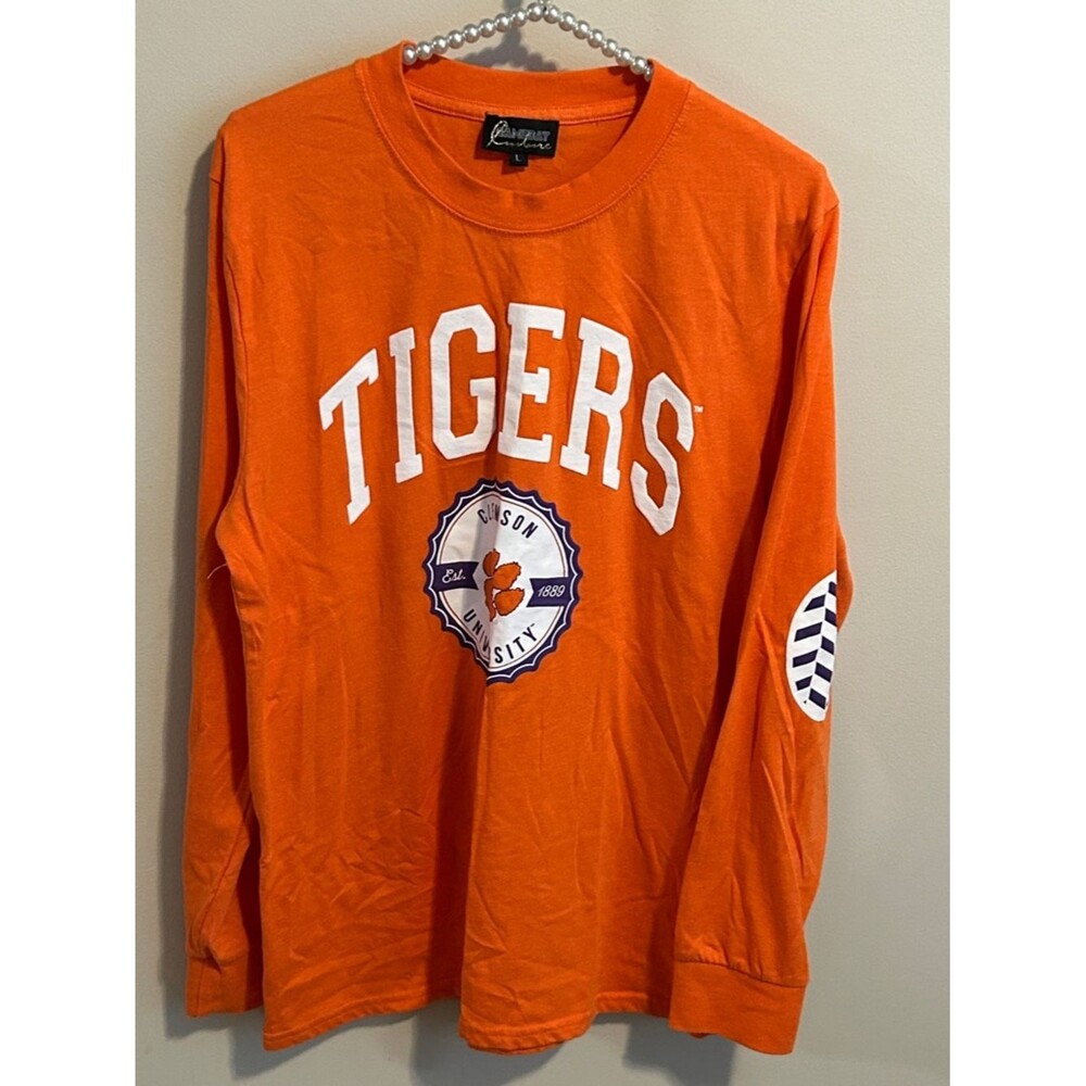 Gameday Couture Clemson University Tigers Orange Long Sleeve Shirt Size L